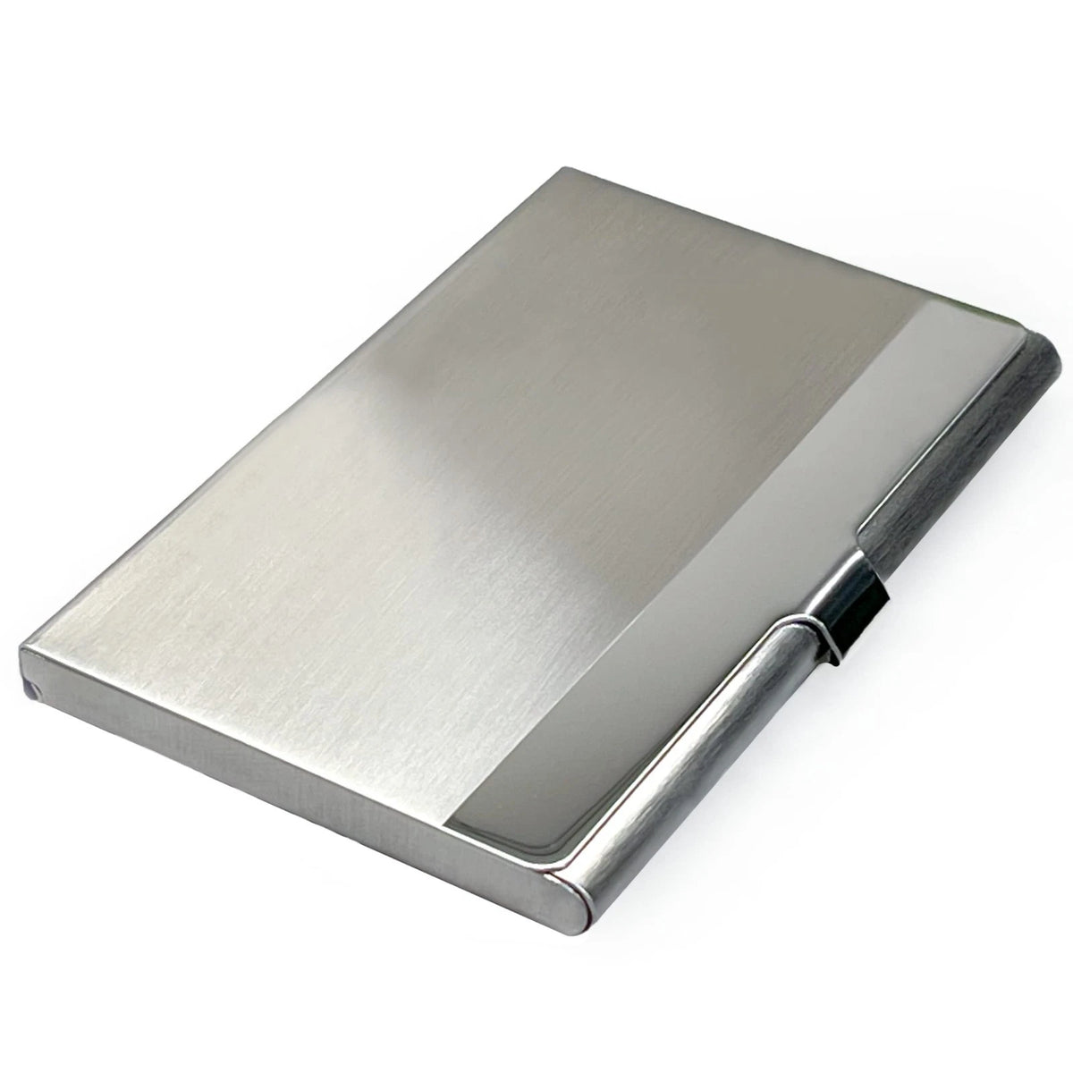 Business Card Holder, for Men and Women, Slim Minimalist Design Case, Stainless
