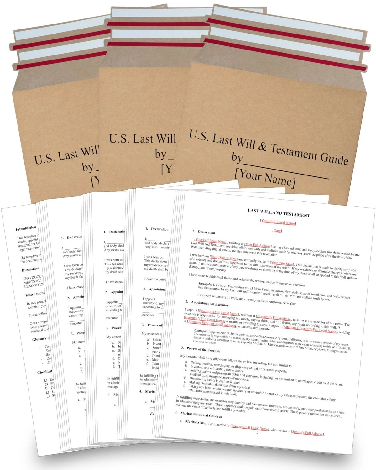 2026 Last Will and Testament Kit - DIY Legal Forms for Estate Planning