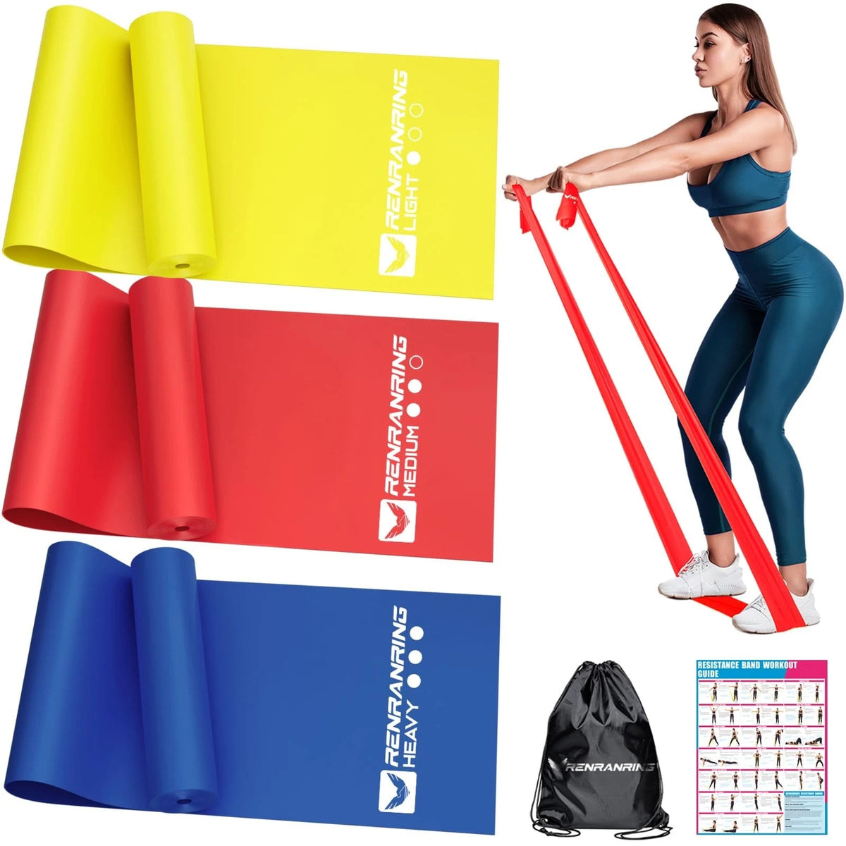 Resistance Bands for Working Out Exercise Bands for Physical Therapy Stretch Rec