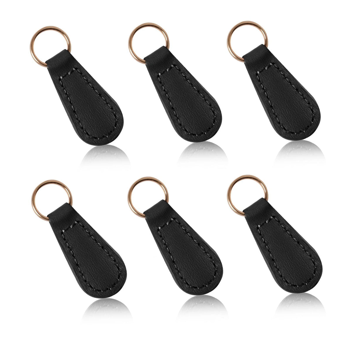 Zipper Pull Replacement PU Leather Zipper Tag Fixer Pull Repair for Backpacks, J