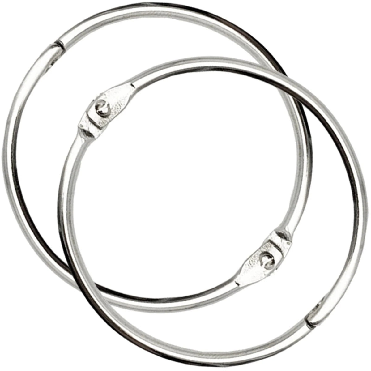2 Inch Loose Leaf Binder Rings, 30 Pack Keychain Rings for Index Cards