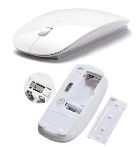 2.4GHz USB Wireless Optical Mouse Mice for Apple Mac Macbook Pro Air PC White