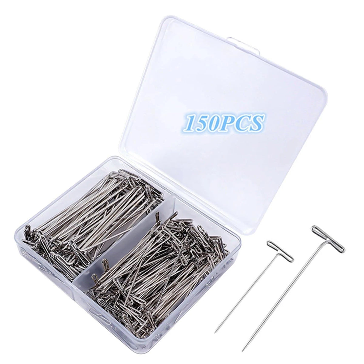 150 Pcs T Pins, Sewing Pins for Blocking Knitting, Modelling, Wig Making and Cra