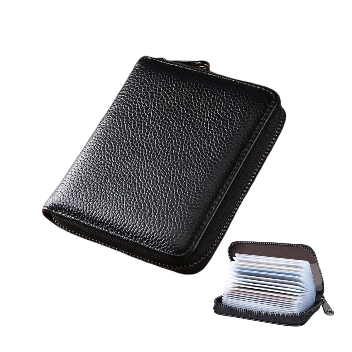 Business Credit Card Holder Organizer Wallet Binder Case Book for Men Women with