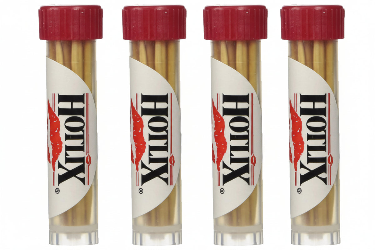 Hot Cinnamon Flavored Toothpicks - 4 Pack Portable Tubes