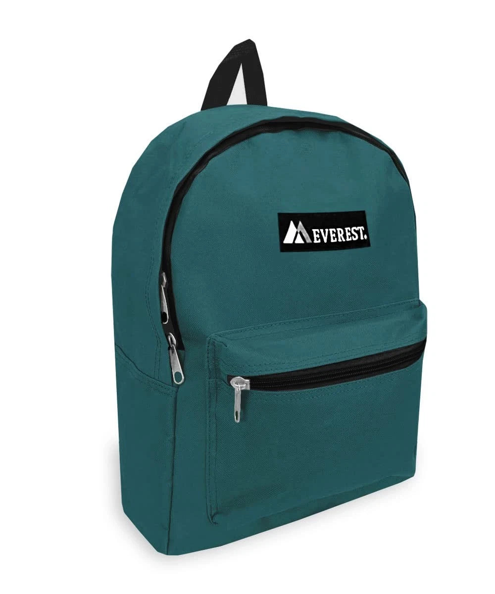 Everest Luggage Basic Backpack, Teal Blue, Medium Blue