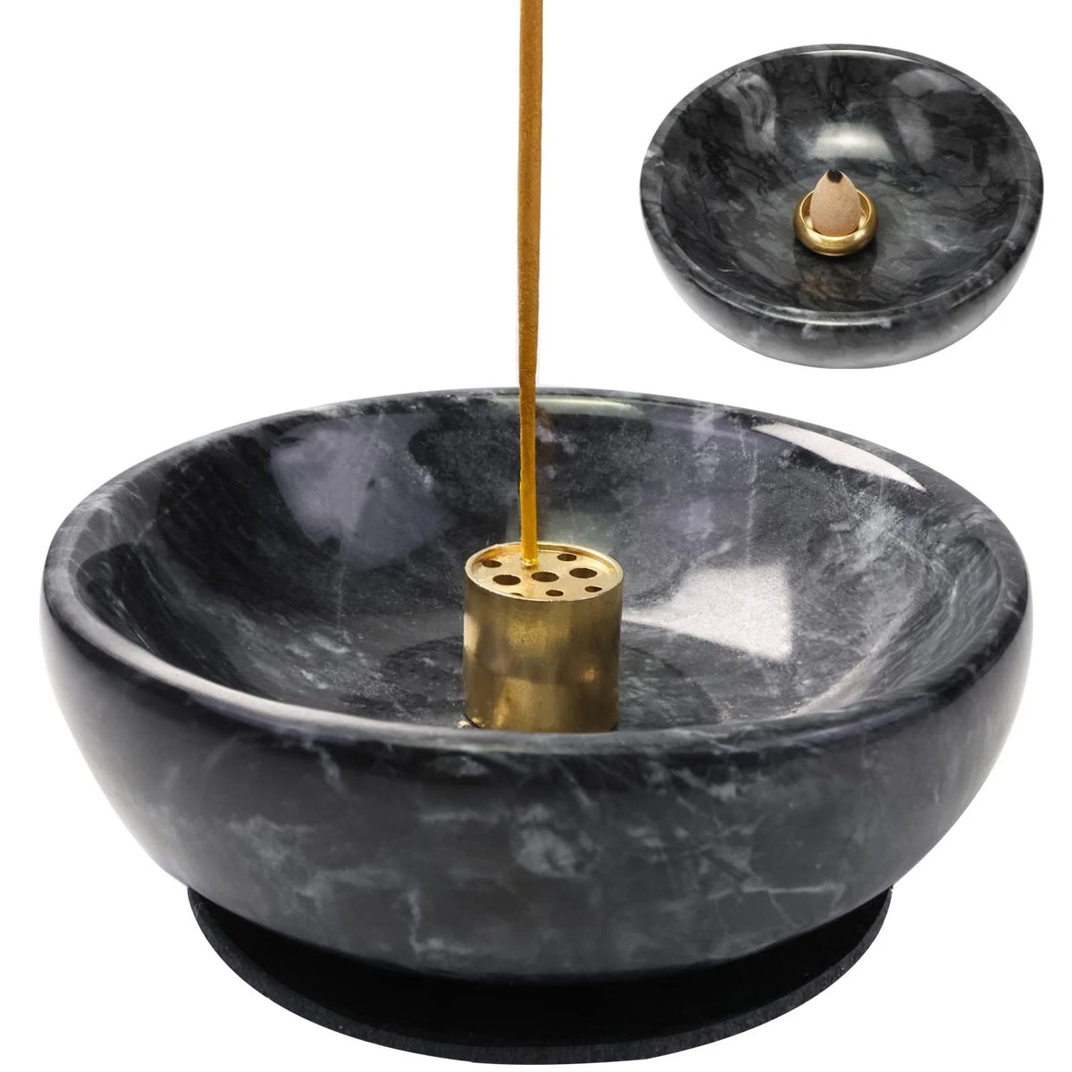 Natural Marble Incense Burner, Handmade Incense Stick Incense Burner Refll