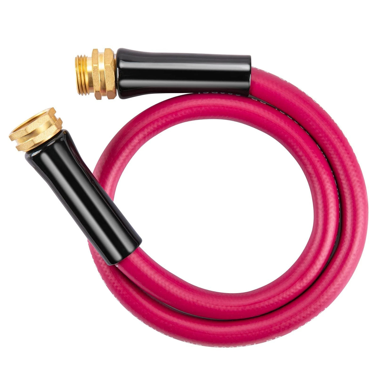 WELLUCK Garden Hose 5/8 in x 3 ft Heavy Duty Durable Anti Kink Flexible Garde...