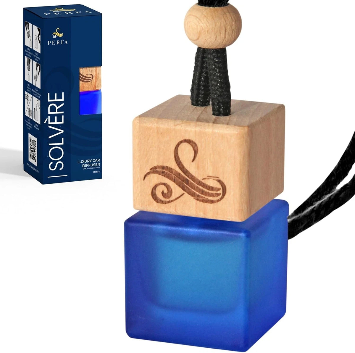 Solv?e Car Air Freshener for Men | Perfume Style Freshener with Solv?e Fragran