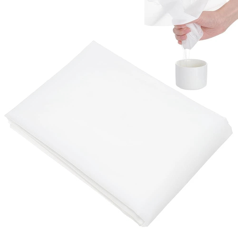 39x78 Inch Fine Nylon Fabric, 250 Mesh White Mesh Filter Woven Net Paint Filt...