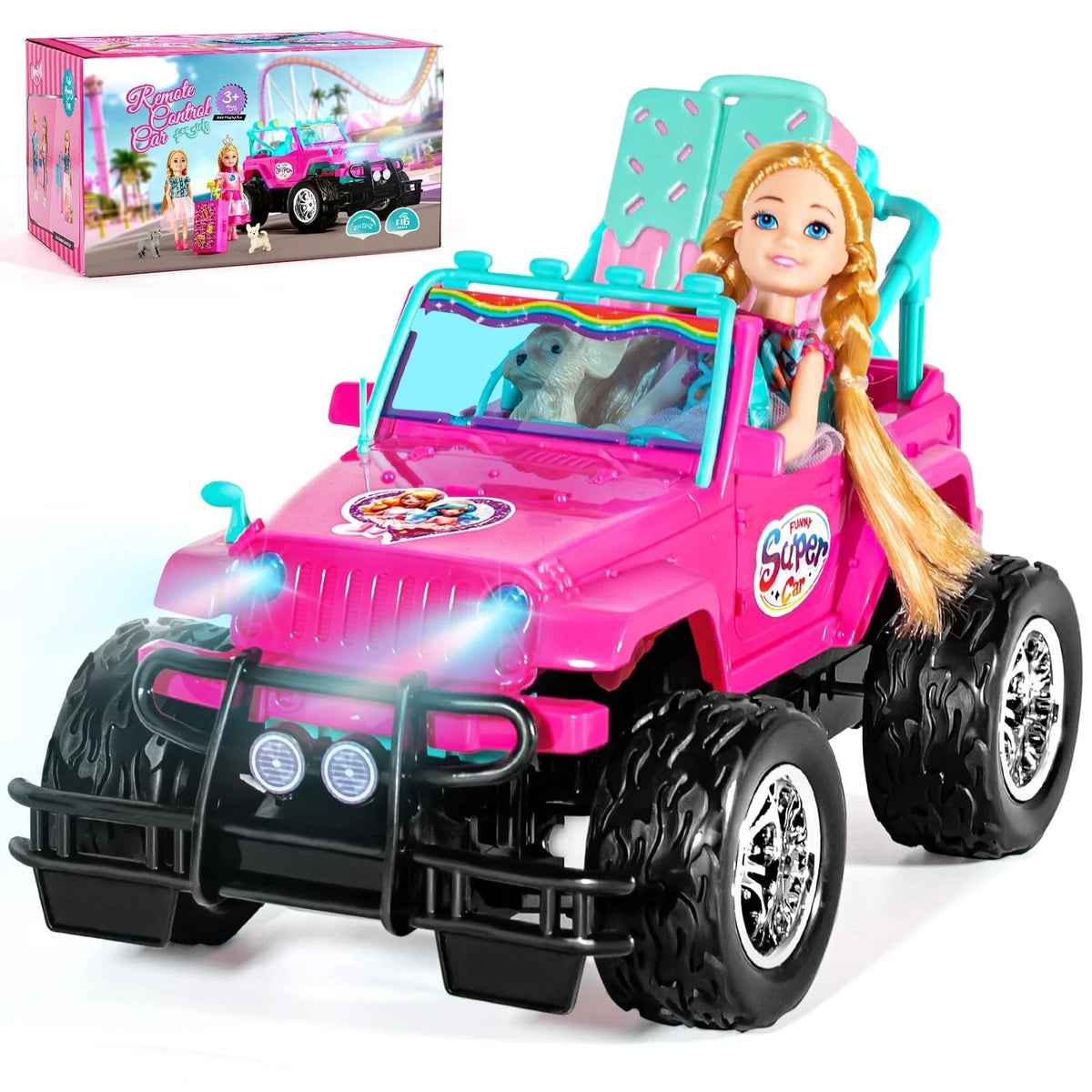RC Cars - Remote Control Car with 5.5 Doll for Girls, 2.4Ghz Je Ep RC Cars -...