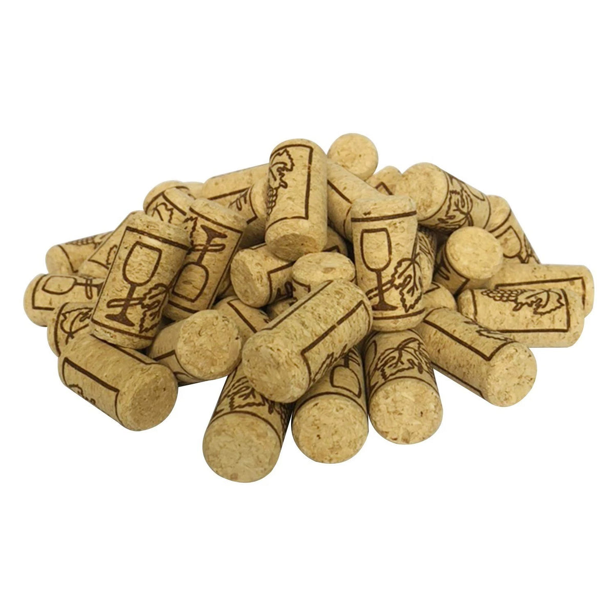Fosutou 50 Pack Of #8 Natural Wine Corks (Size 7/8