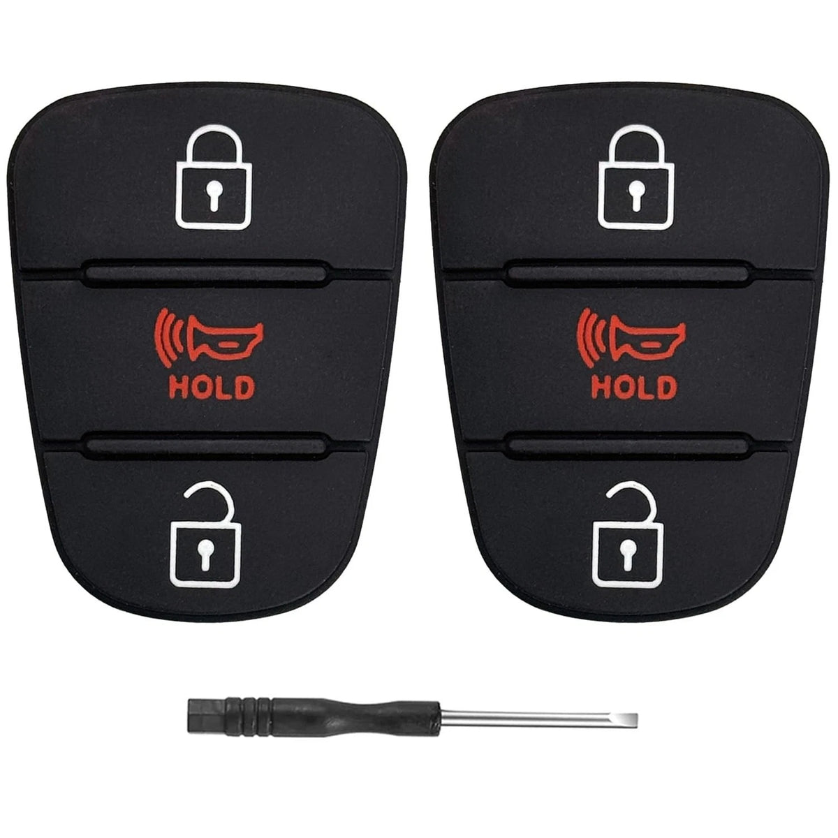 Key Fob Button Pad Replacement Fit for 2010-2013 Kia Soul 2012-2014 Kia Rio Spor
