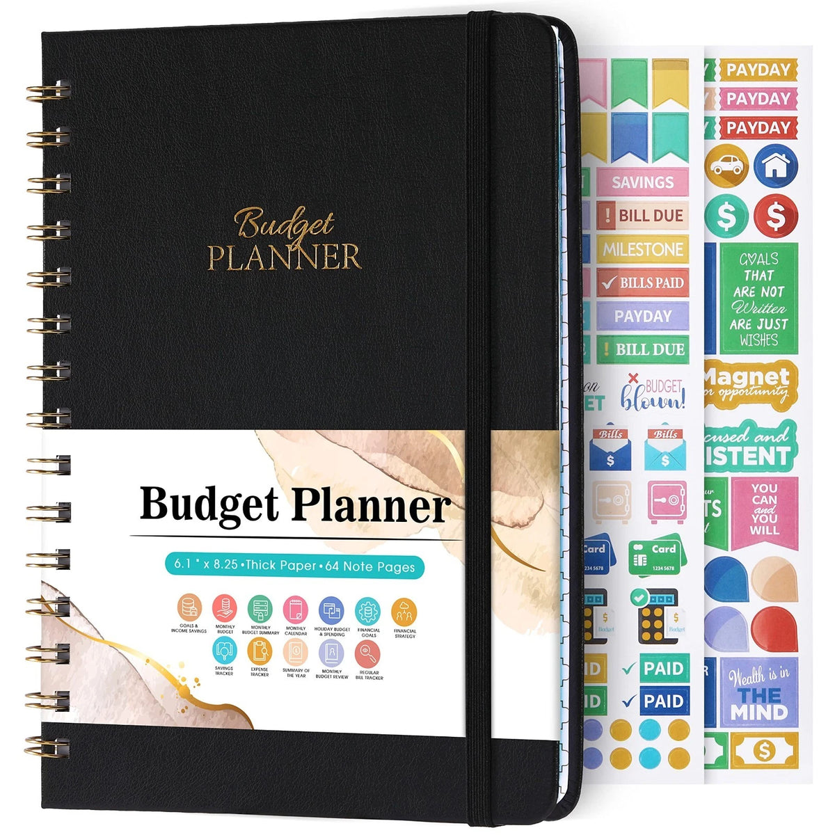 Budget Planner - Budget Book with Bill Organizer Expense Tracker 6.1 x 8.25
