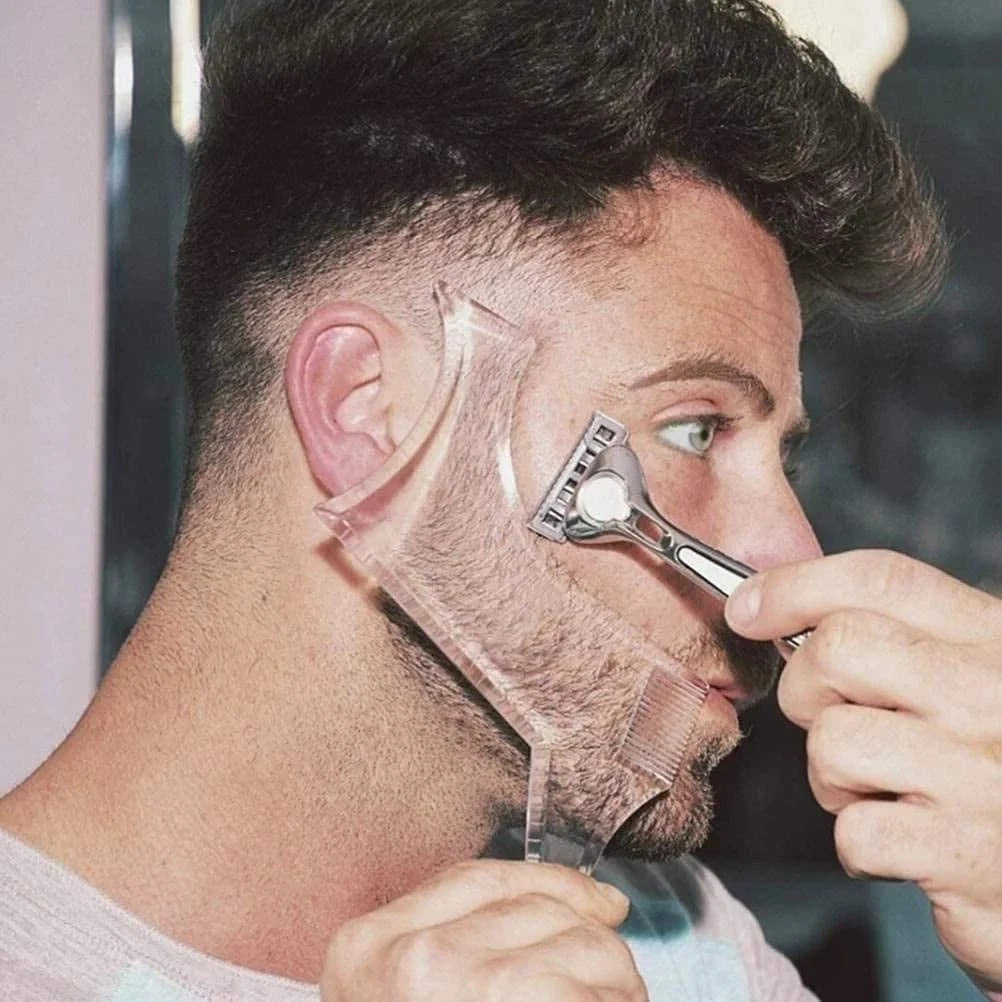 Beard Shaping Styling Haircut Tools for Hairline Line Up Edging Stencil
