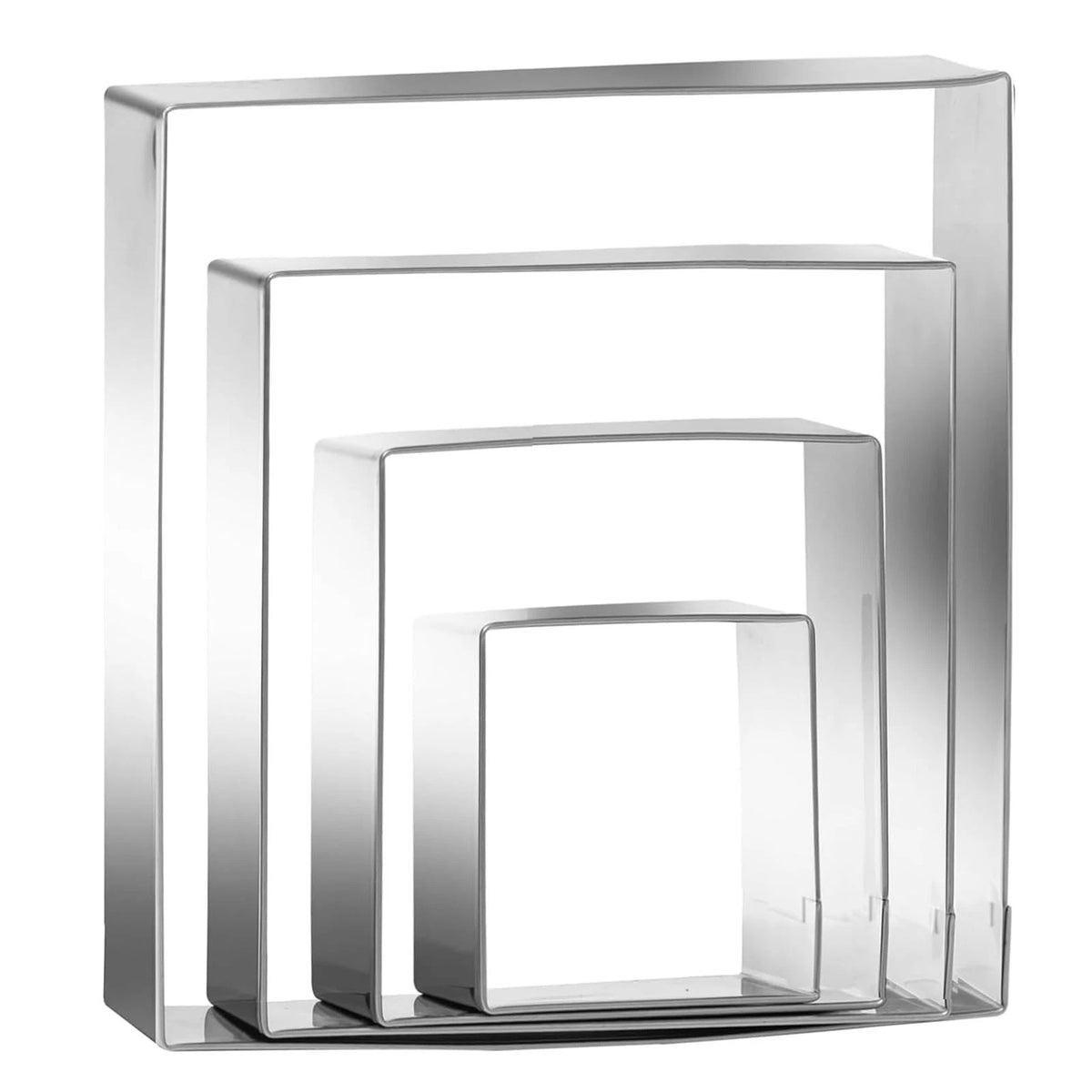 Square Cookie Cutters Stainless Steel Rectangle Biscuit Molds Square Pastry Mol