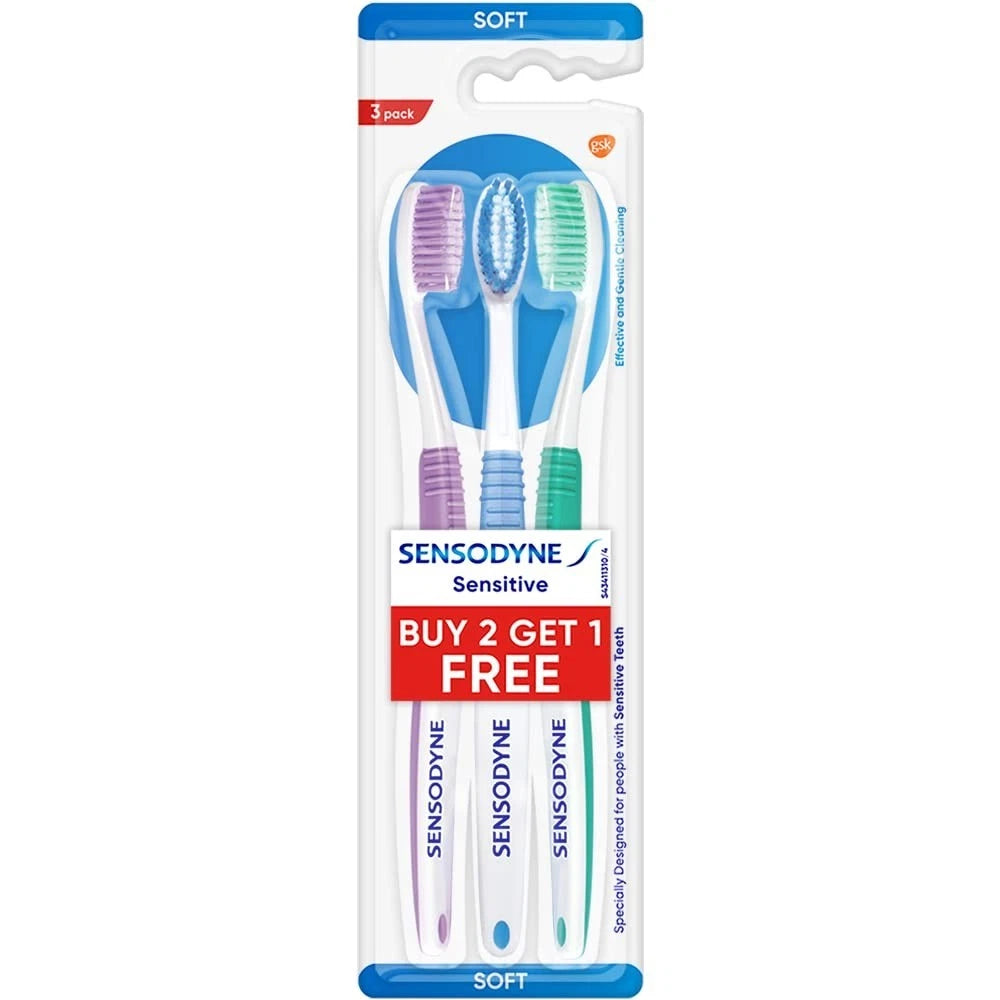 Sensodyne Sensitive Toothbrush (2+1 Pack)