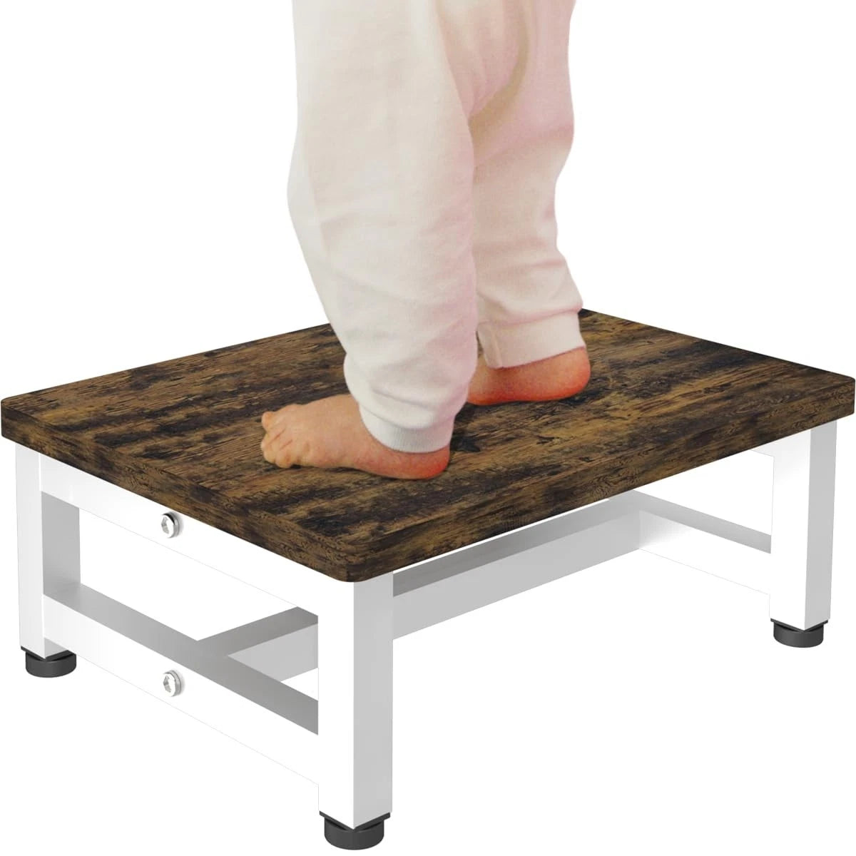 Tigerden Wooden Step Stool for Toddlers Kids and Adults, Heavy Duty Stepping Sto