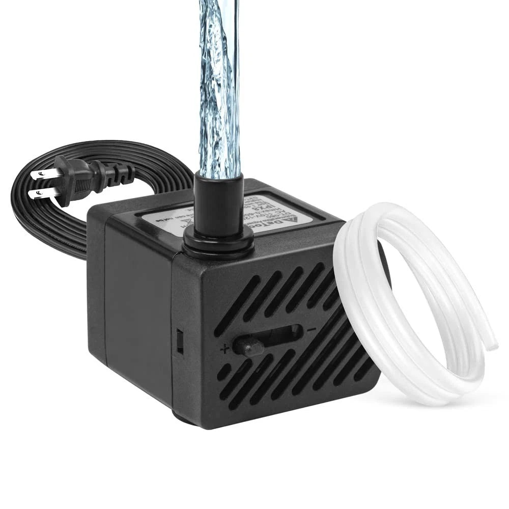 50GPH 3W Small Submersible Water Pump Mini Fountain Pump Ultra Quiet for Aquariu