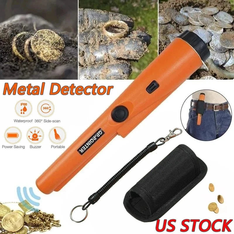 Handheld Waterproof Metal Detector - Gold Digger & Hunter Sensitive Probe