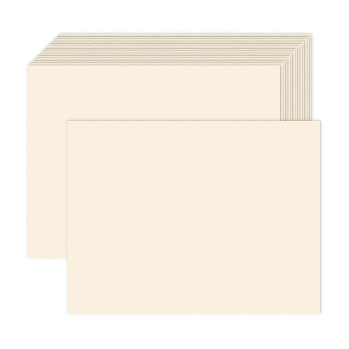 100 Pack Cream Blank Cardstock 5x7 Thick Paper,80lb Flat 5 x 7 Card Stock Pri...