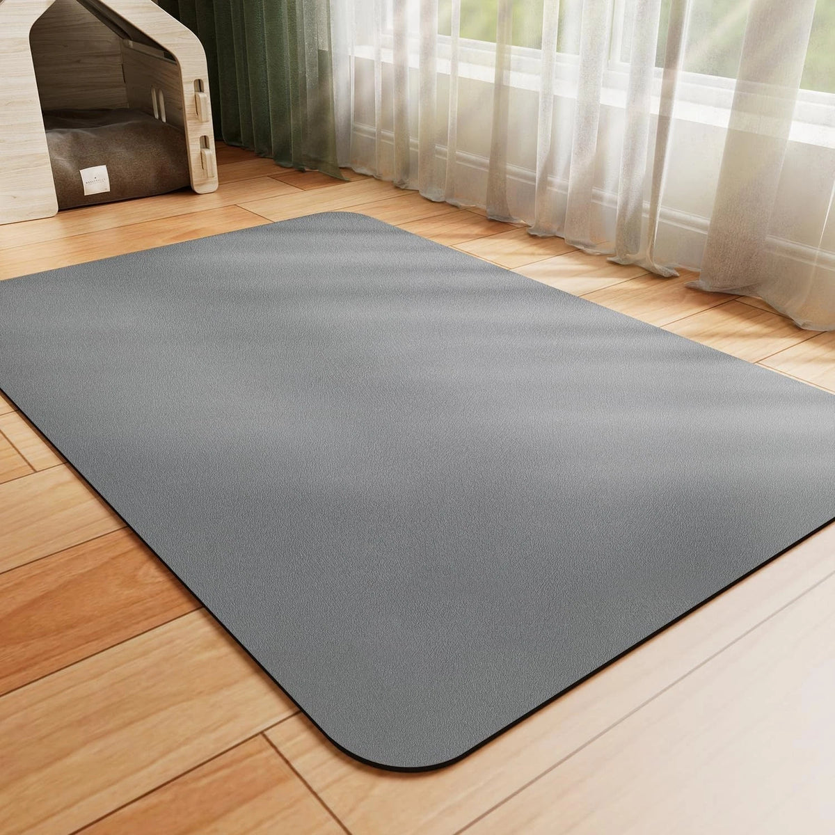 Dog Food Mat - Absorbent Cat Mat for Food and Water, No Stains Pet Feeding Bowl
