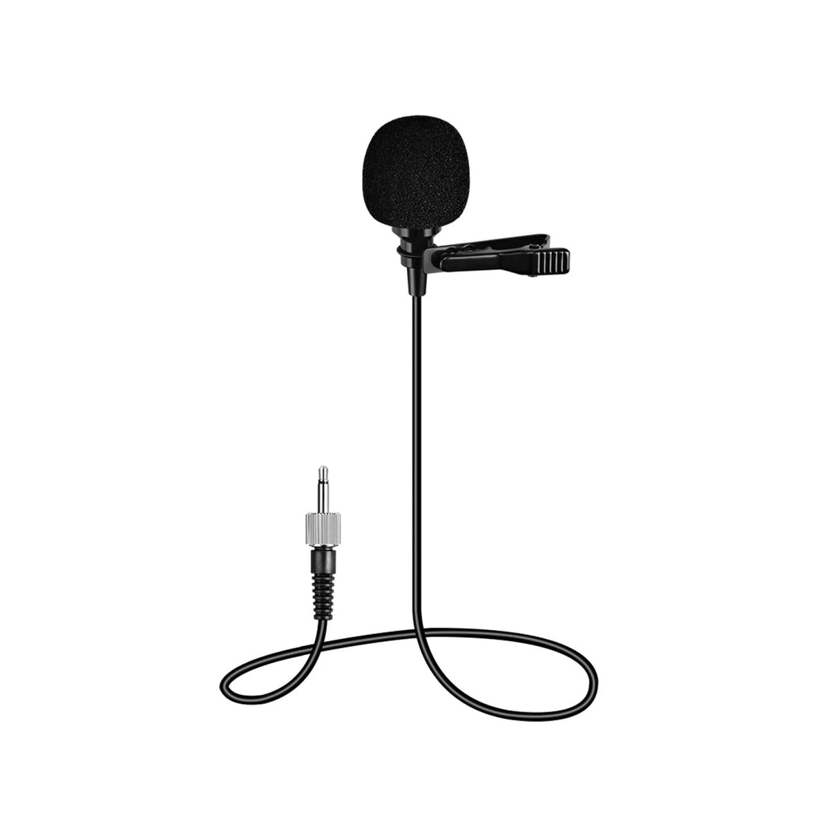 Replacement Lapel Microphone with 3.5mm Locking Screw Plug, Unidirectio