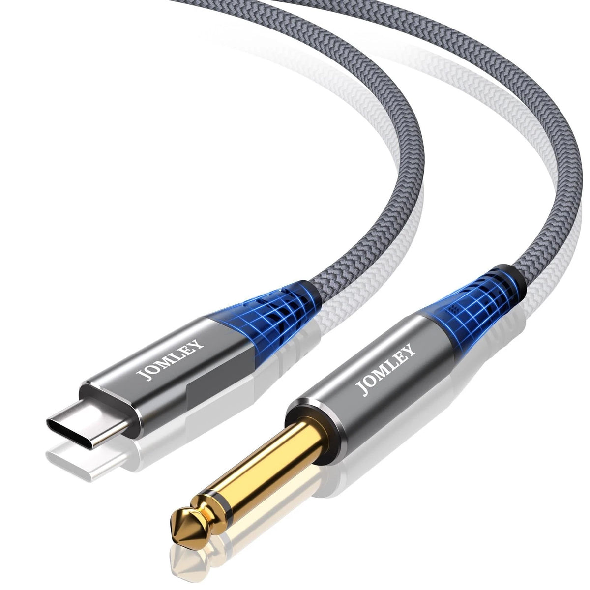 USB C to 6.35mm TS Audio Cable 1.6ft, USB Type C to 1/4-inch TS Audio Mono Inter