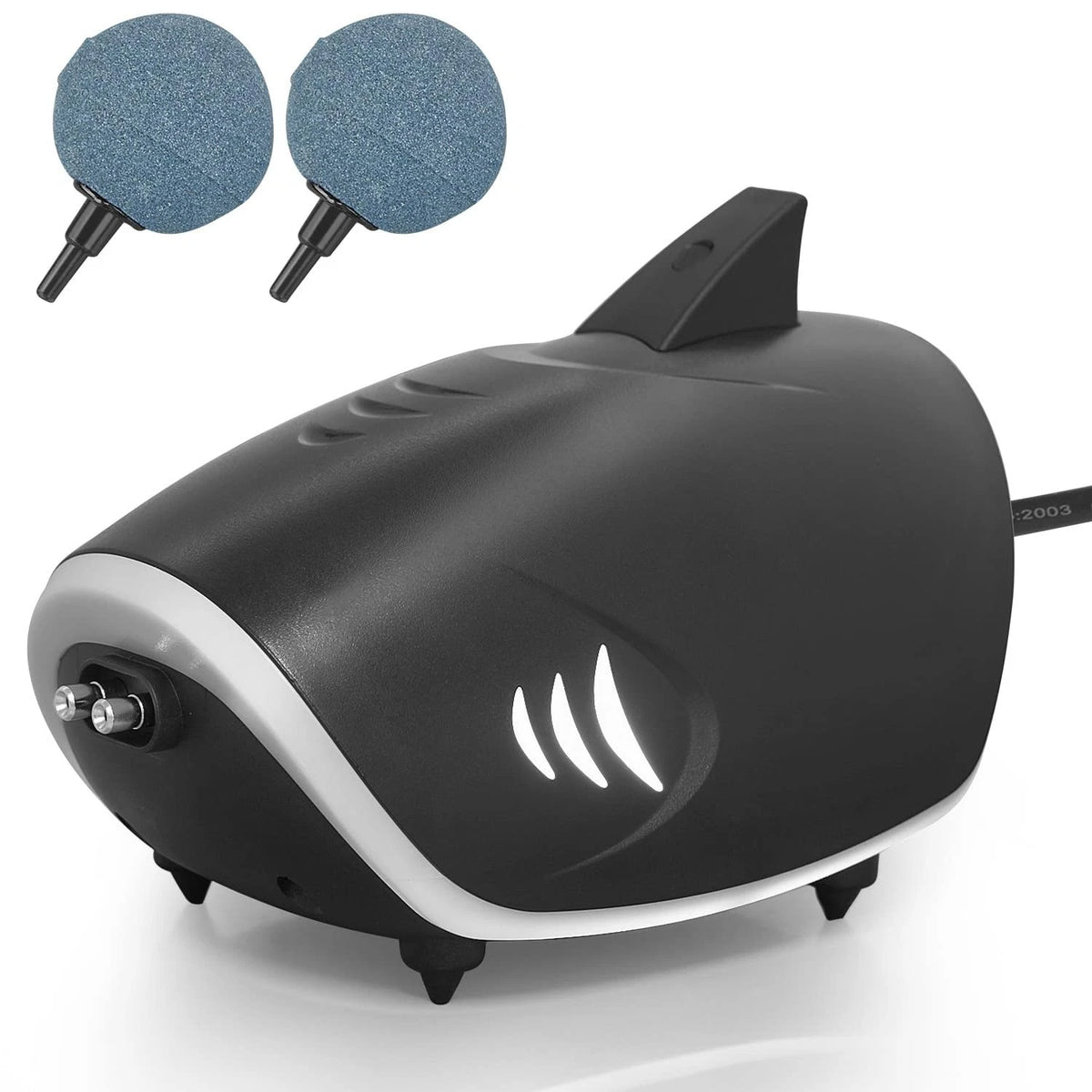 3W 6W Silent Aquarium Air Pump -80GPH/160GPH Large Air Volume Fish Aerator, Adju