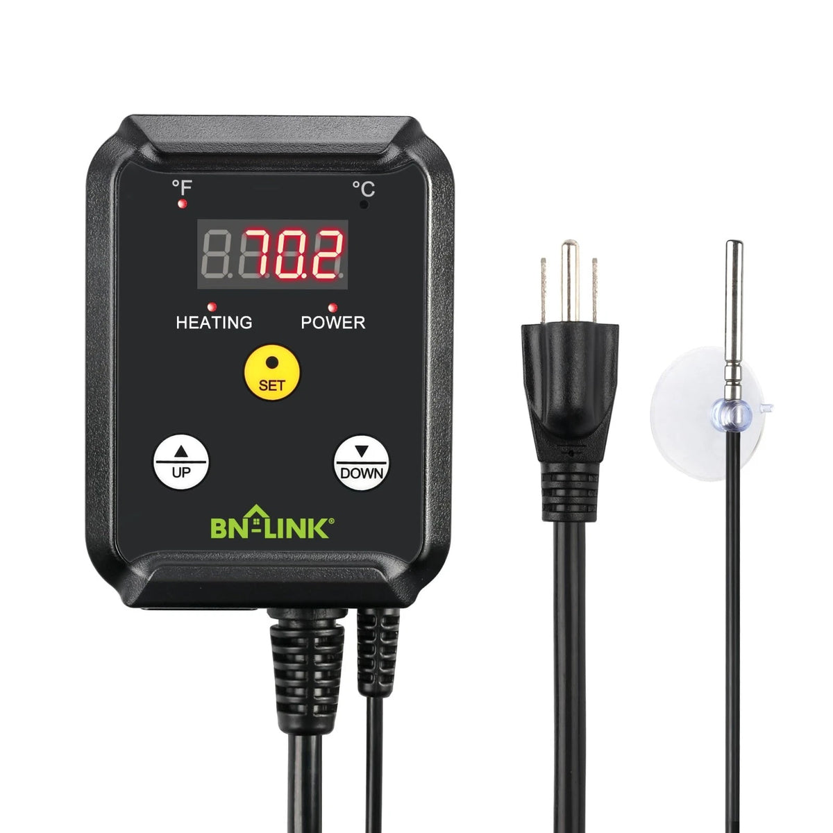 Reptile Thermostat Temperature Controller, Digital Heat Mat Thermostat for Seed
