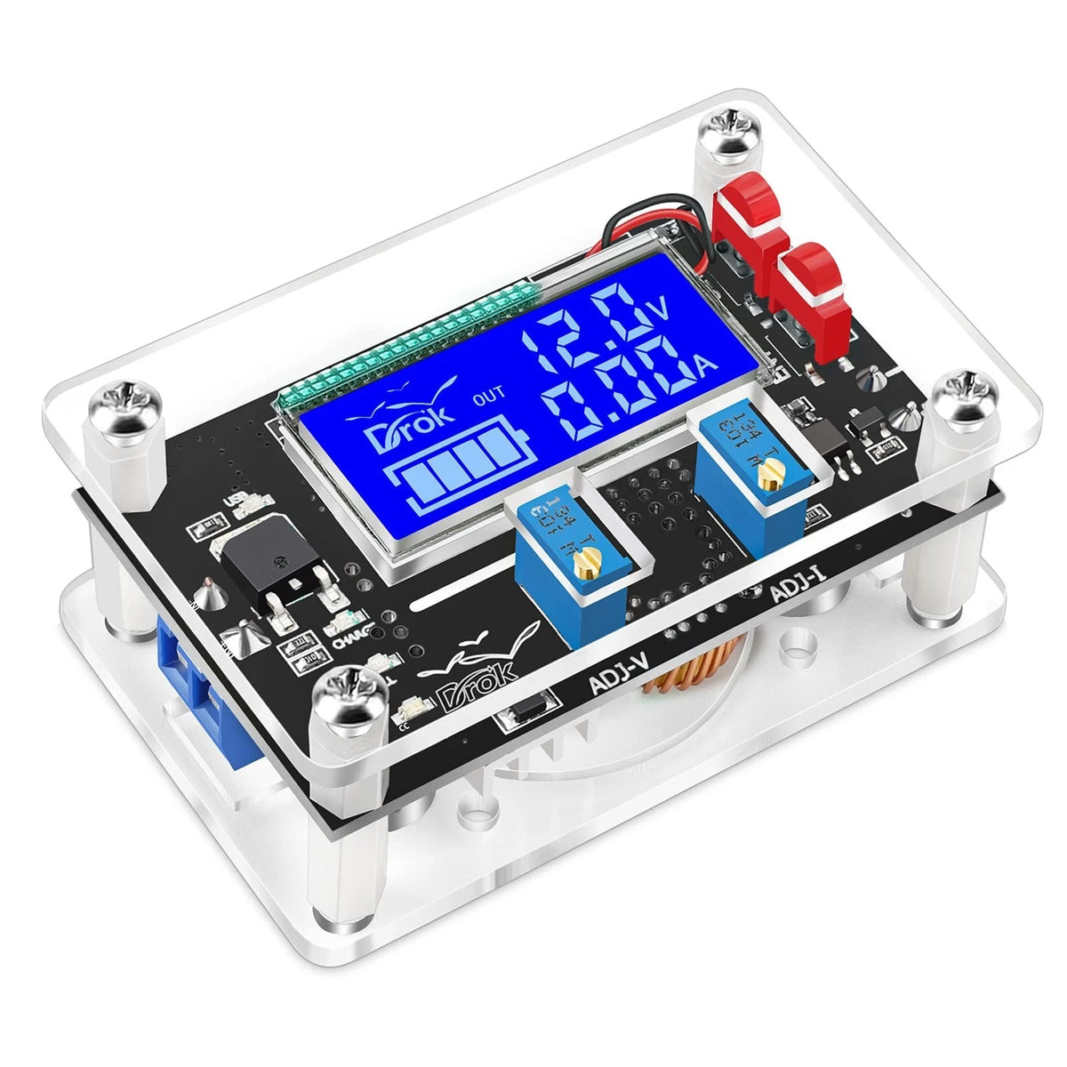 Voltage Boost Converter, DC 6-30V 5V Step Up to DC 7-32V 12V 24V 5A Adjustabl...