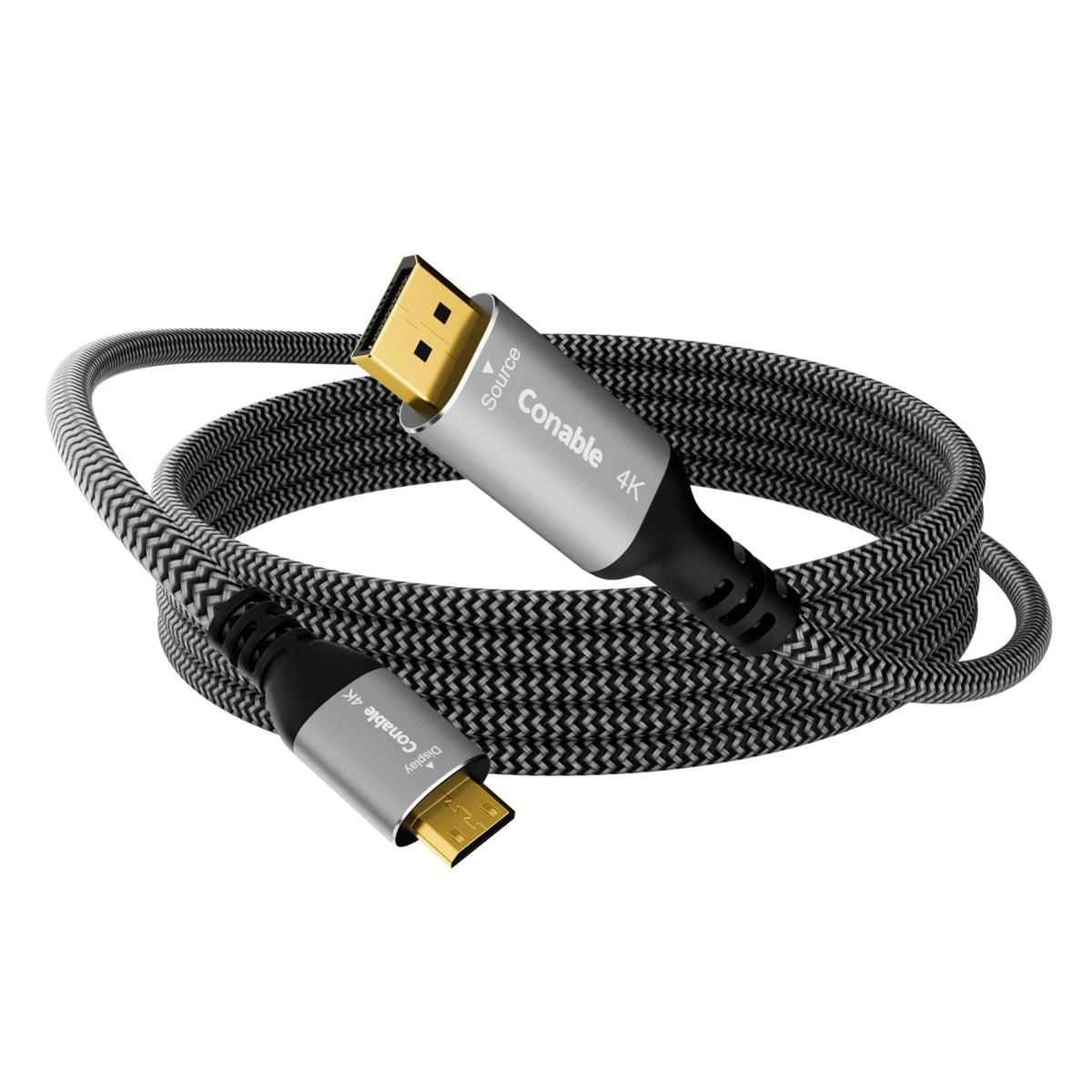 4K Displayport to Mini HDMI Cable 4FT, Uni-Directional DP to Mini HDMI Cable.