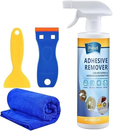 Adhesive Remover - Goo & Glue Cleaner for Car Paint, Glass, Metal, Plastic - 6.8