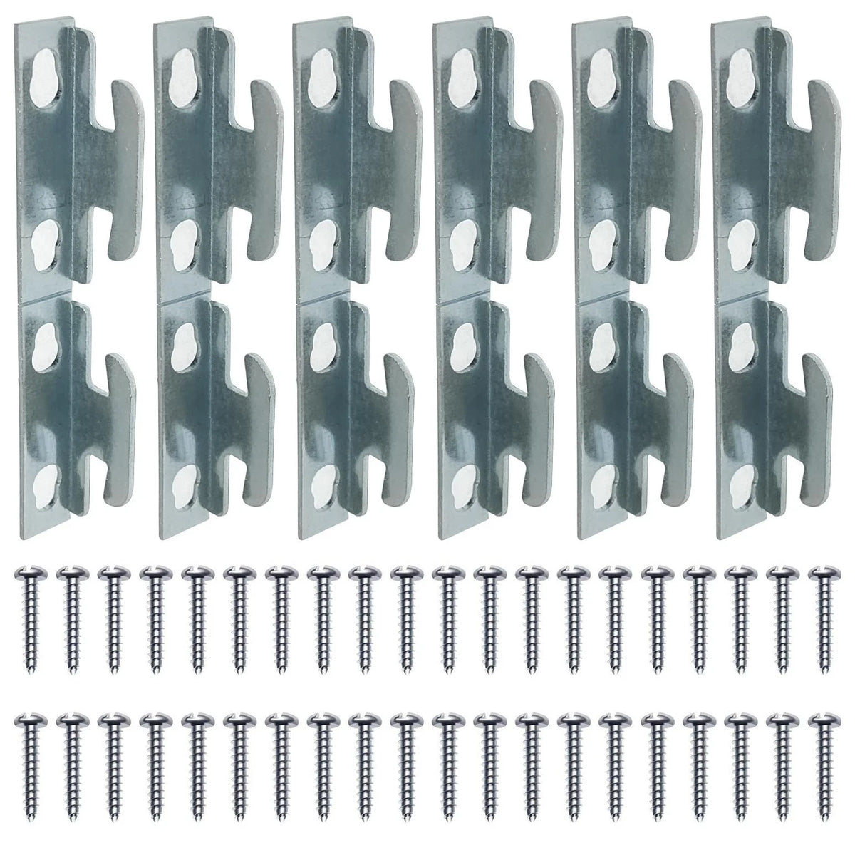 XJKJ 12 PCS Curtain Rod Bracket Hardware Brackets slive