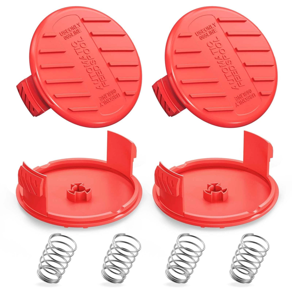 4 Pack String Trimmer Spool Cap Replacement for Craftsman Weed Eater, Durable Ny