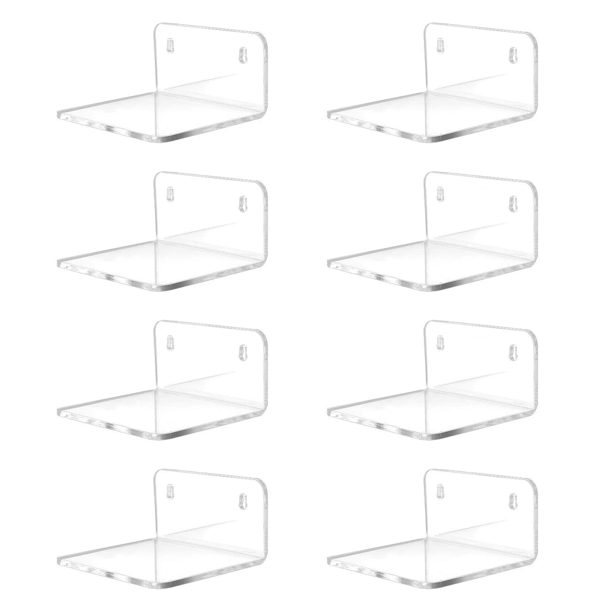 Acrylic Small Shelf Mini Floating Wall Shelf Wall Mounted Storage Shelf For Pic