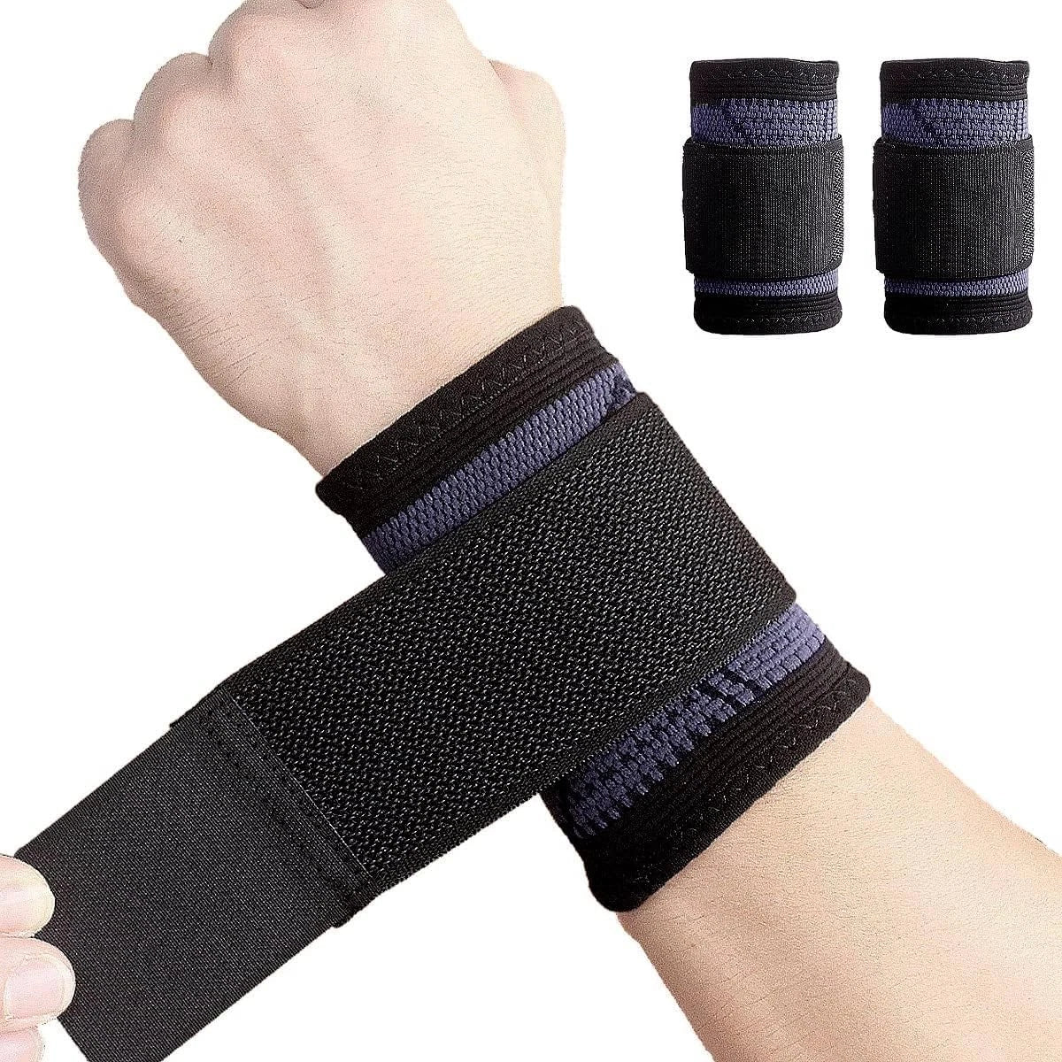2 Pack Wrist Brace Carpal Tunnel, Wristbands Compression Wrist Strap, Wrist Wrap