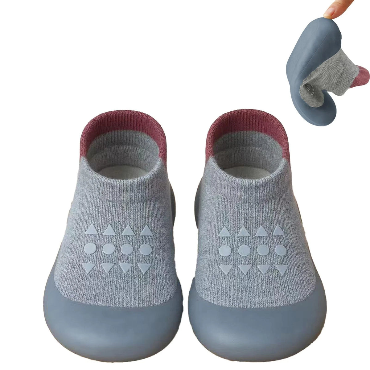 Baby Sock Shoes Toddler Walking Shoes, NonSlip Soft Sole Sneakers Breathable ...
