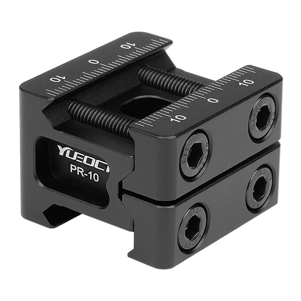 Metal Picatinny to Picatinny Dovetail Rail Mount Clamp Riser Adapter with Anti