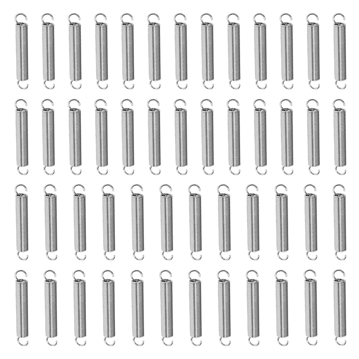 50PCS Extension Spring - Stainless Steel Extension Springs with Hook Ends - 1/4