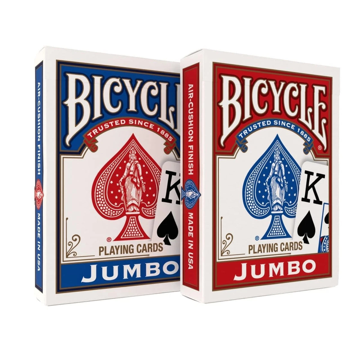 Jumbo Index Playing Cards , 2 Pack Large Print Poker Size Deck of Cards for E...