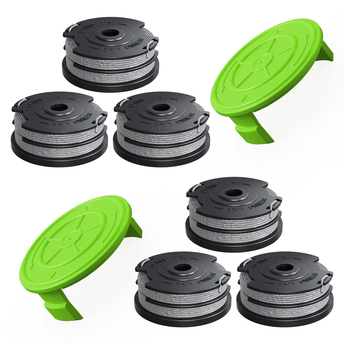 8 Pack Weed Wacker String Fit for Greenworks String Trimmer, 0.065