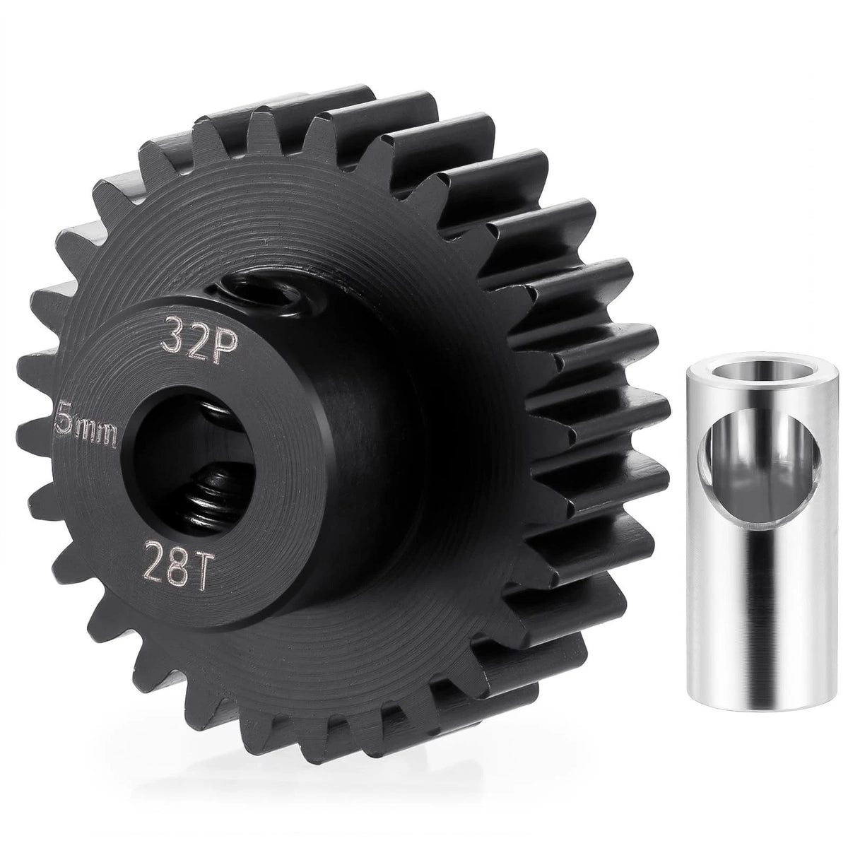 Steel 32P 5Mm Pinion Gear 25T 26T 28T 29T 30T 31T 32T 33T 34T 35T 36T 37T 38T Mo