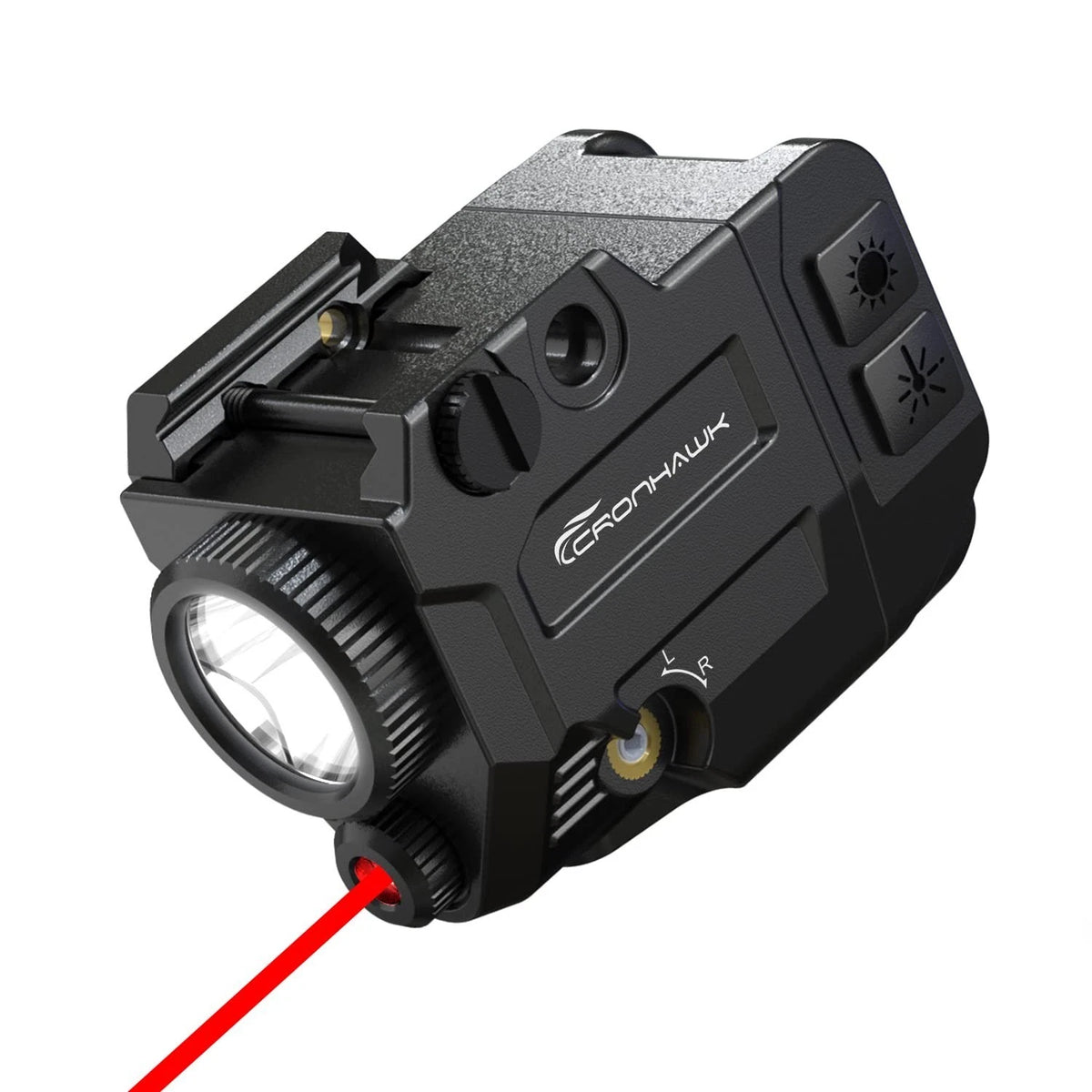 500 Lumens Tactical Weapon Flashlights Laser Sight - Rail-Mounted Light
