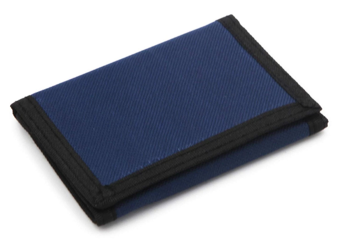 RFID Wallet Camouflage Wallet Nylon Trifold Wallets for Men Mini Navy Blue