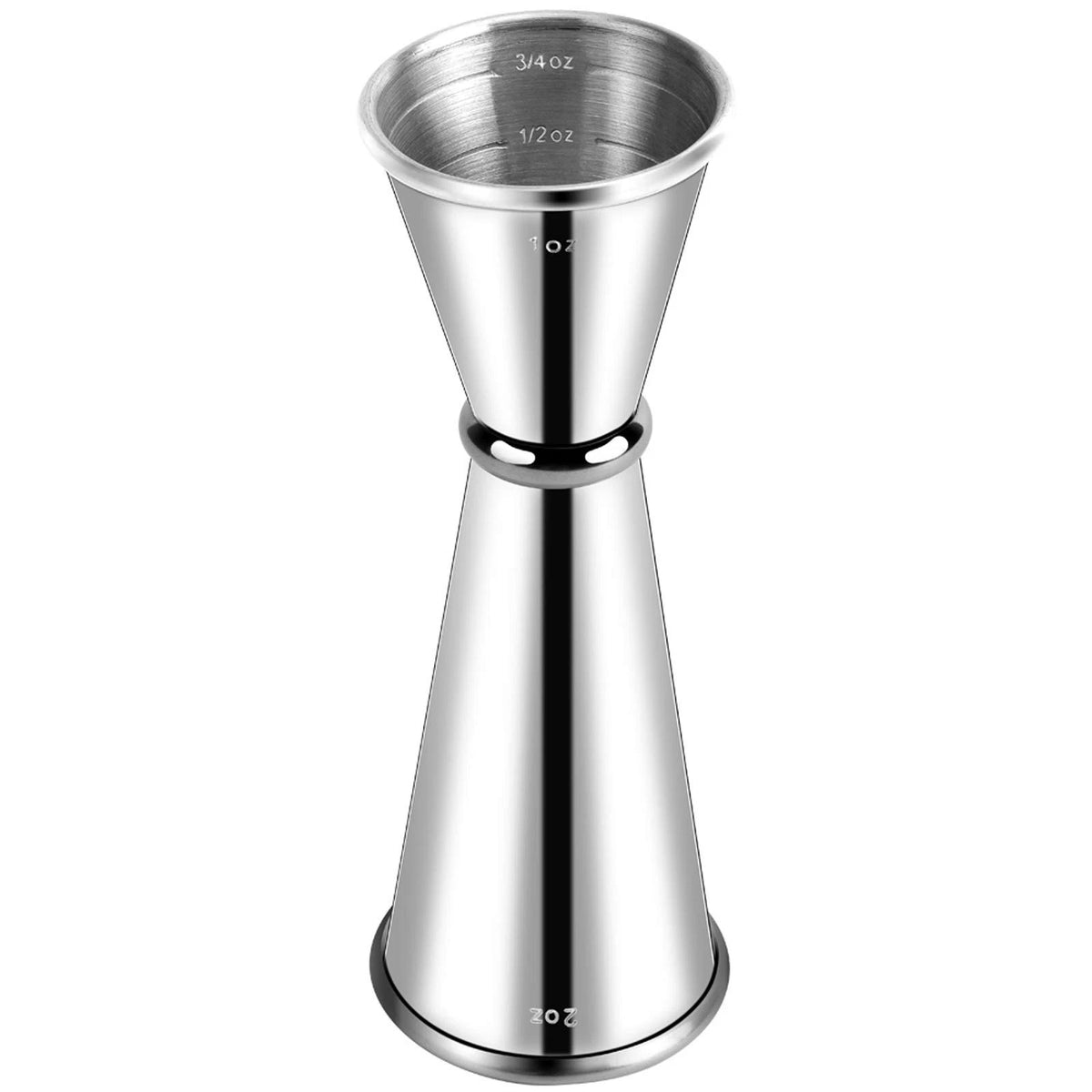 Japanese Bar Jigger 2oz/1oz ?Double-Sided Stainless Steel Cocktail Jigger.