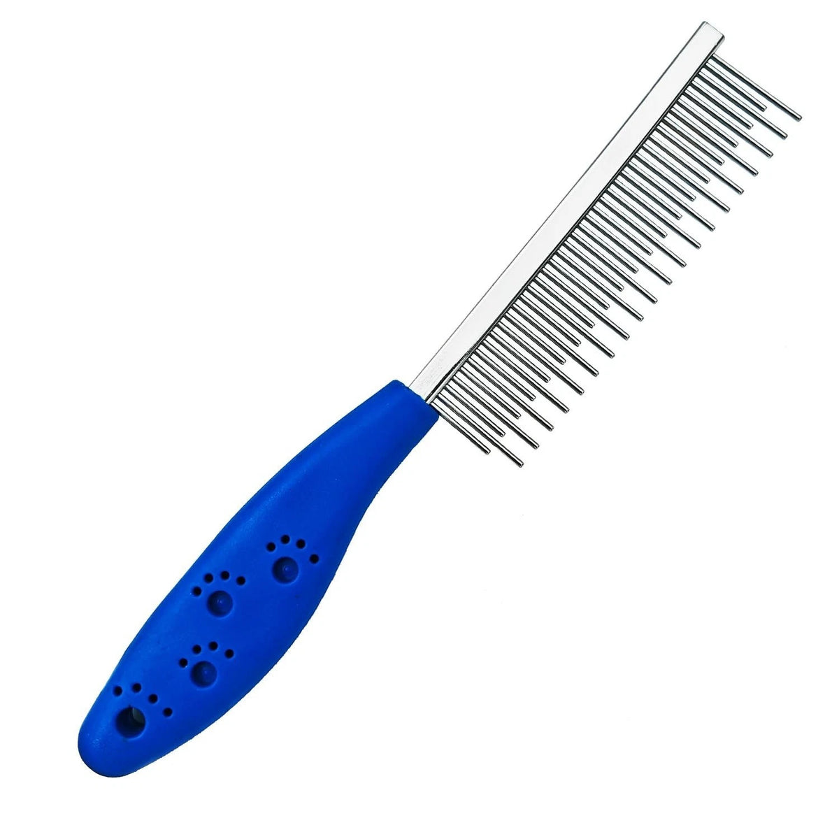 Long Hair Dog or Cat Comb Grooming with Short and Long Teeth Dematting Knots Tan