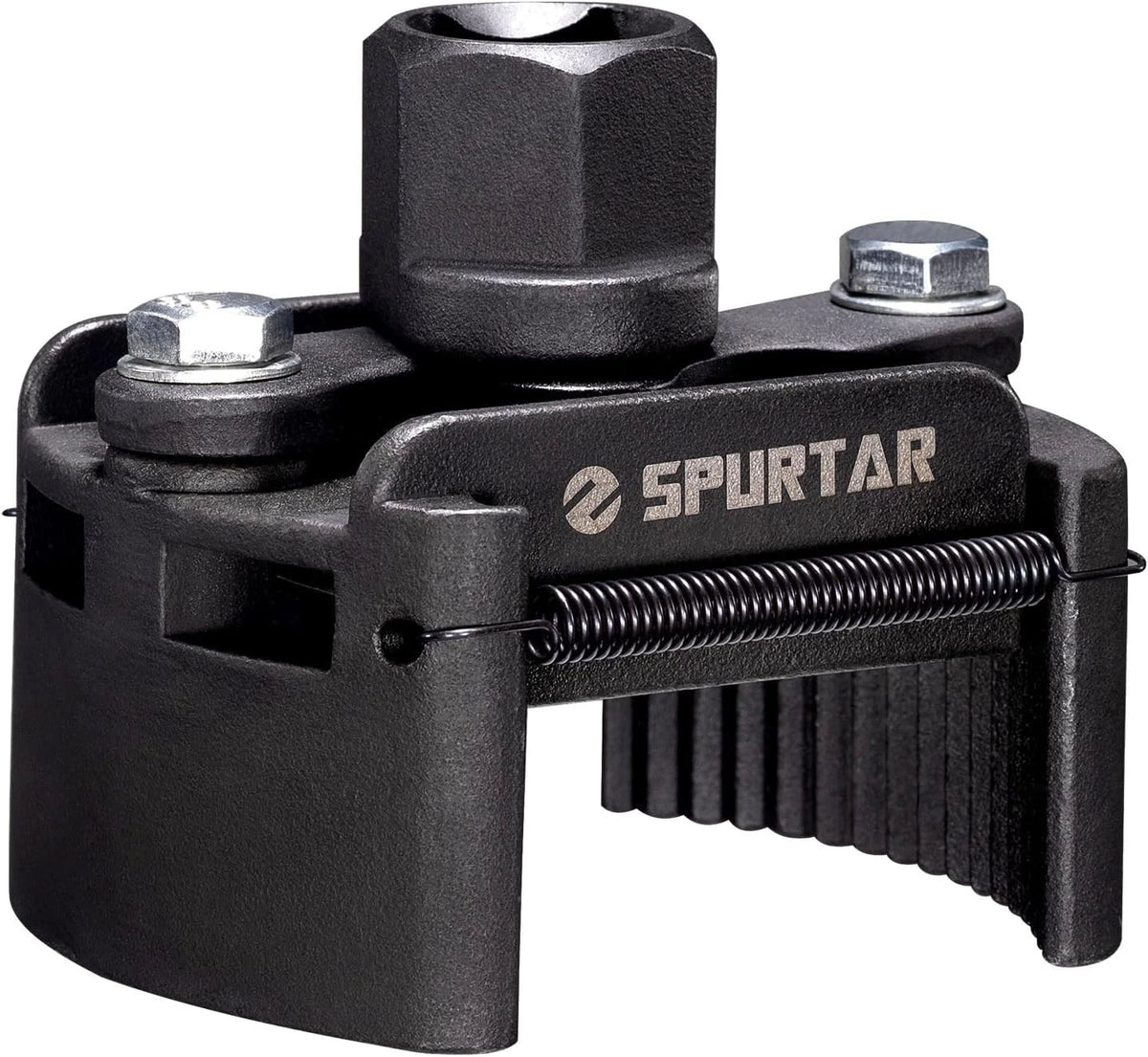 Spurtar Adjustable Oil Filter Wrench 2-3/8 to 3-1/8 inch 60-80mm, Black