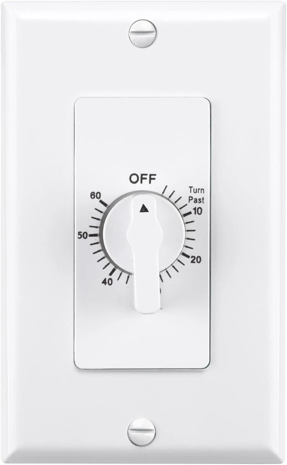 BN-LINK Heavy Duty 60-Minute in-Wall Spring Wound Countdown Timer Switch for Lig
