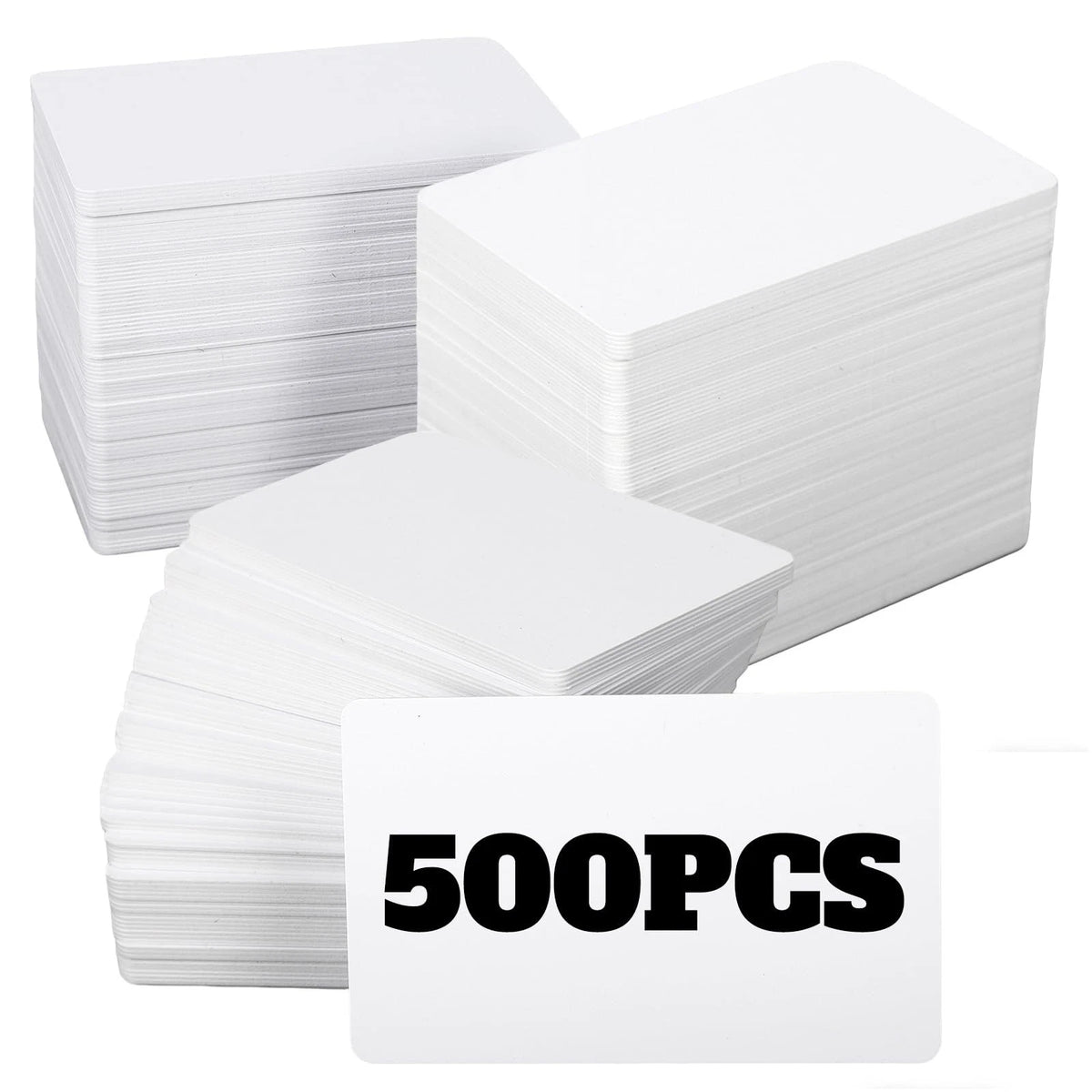 500 Pack CR80 PVC ID Cards 30Mil Blank White Plastic Badge Printer Cards